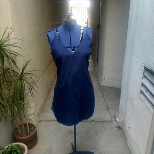 Casual navy blue dress